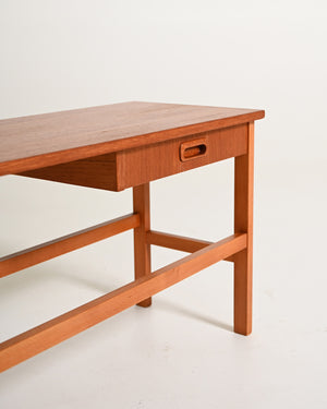 Tavolino scandinavo con cassetto, anni '60