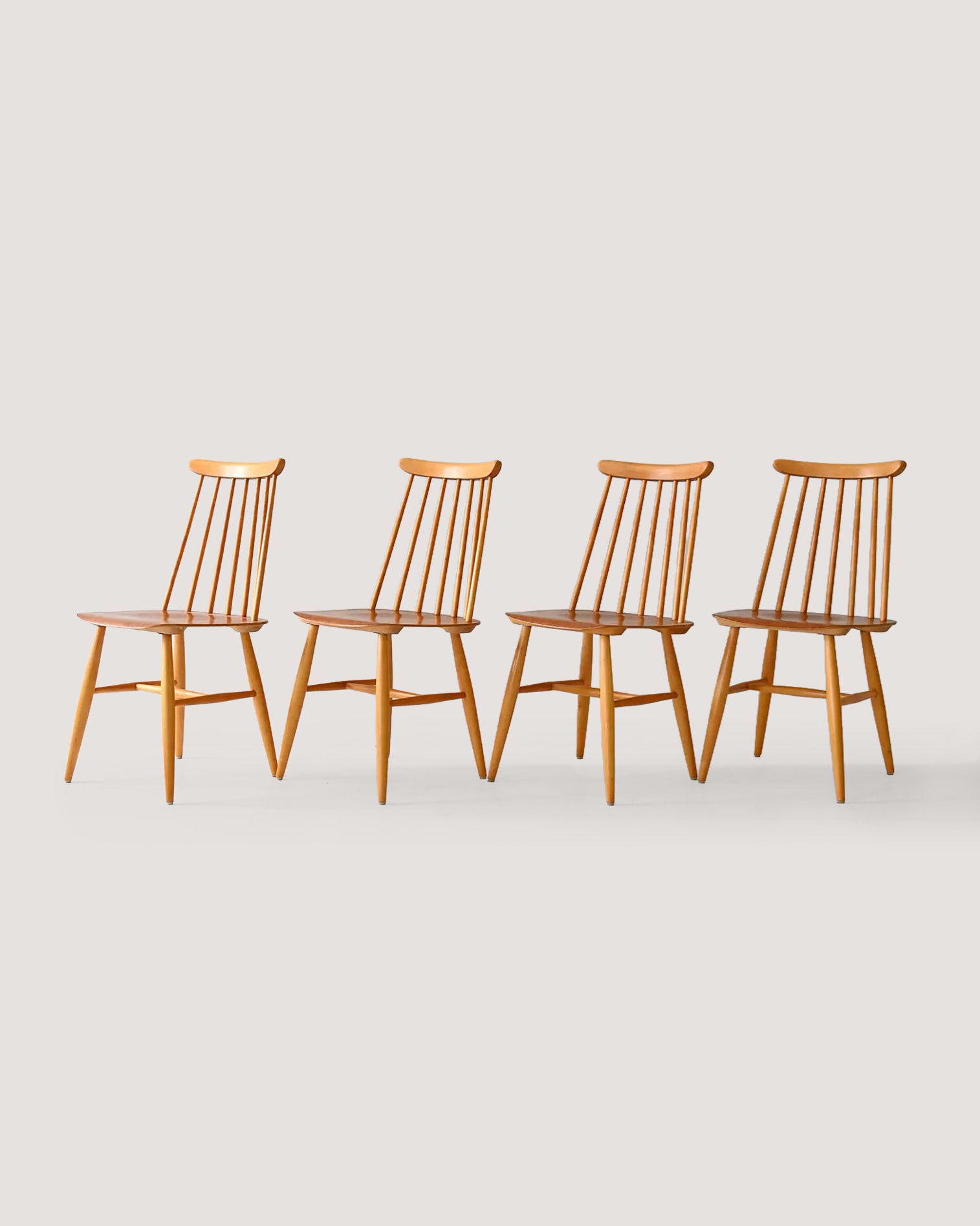 Set di 4 sedie scandinave Fanett di Ilmari Tapiovaara