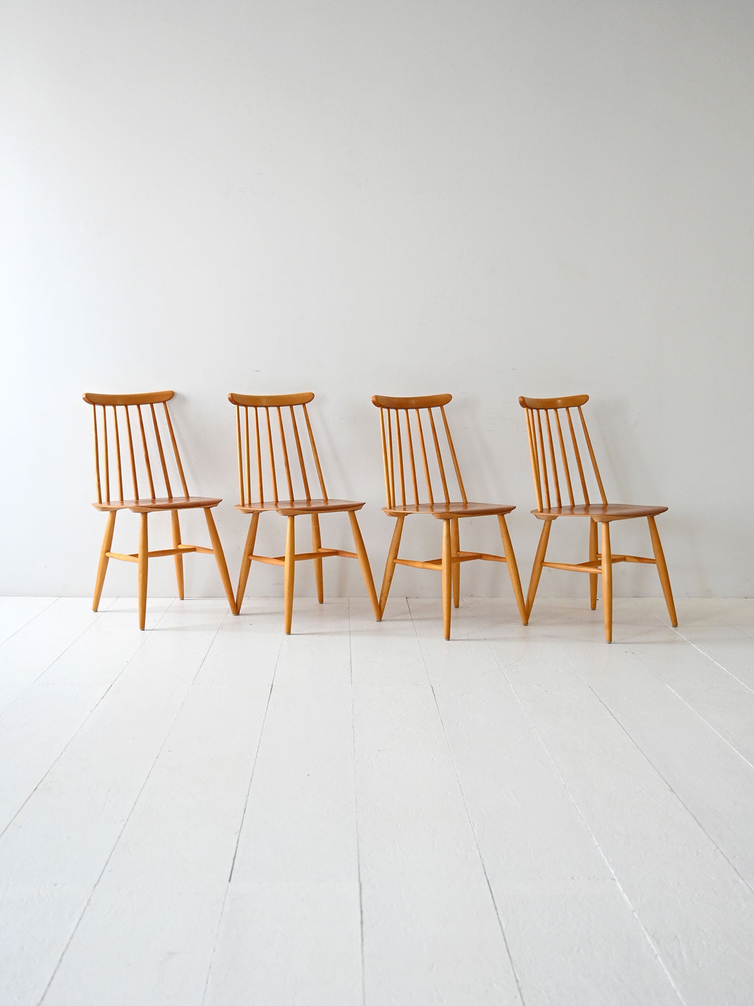Set di 4 sedie scandinave Fanett di Ilmari Tapiovaara 1