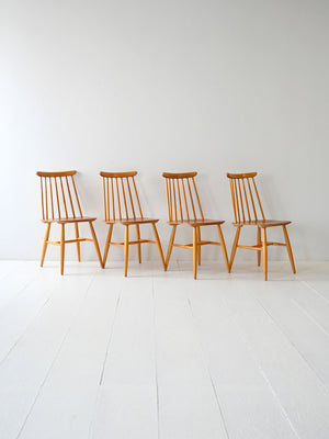 Set di 4 sedie scandinave Fanett di Ilmari Tapiovaara 1