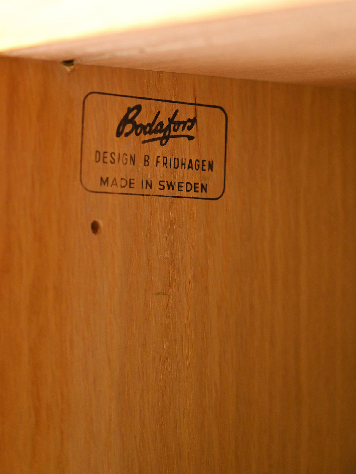 Libreria scandinava Bodafors in rovere