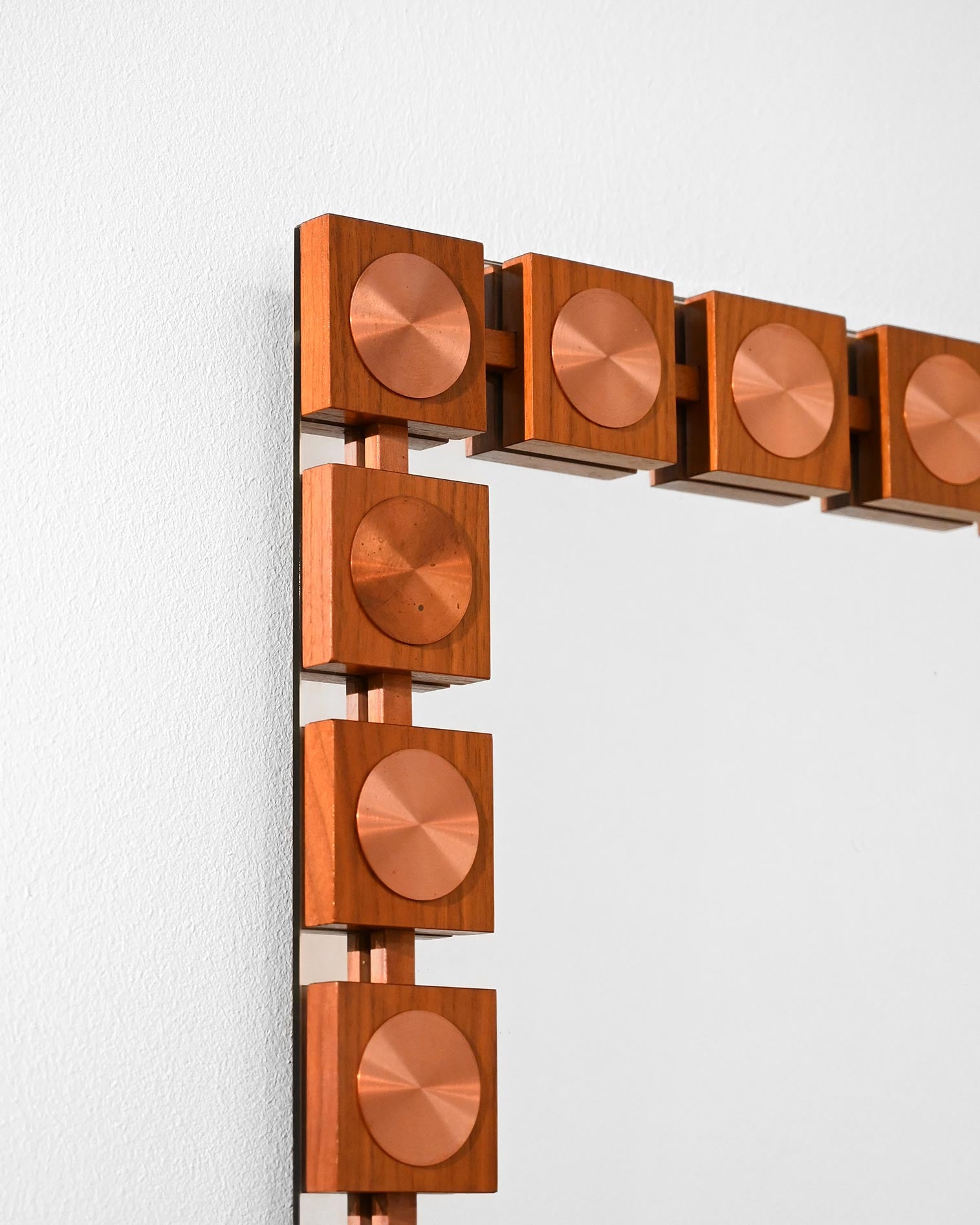 Specchio svedese di Lars-Göran Nilsson per Glas & Trä Hovmantorp, anni ’70 1