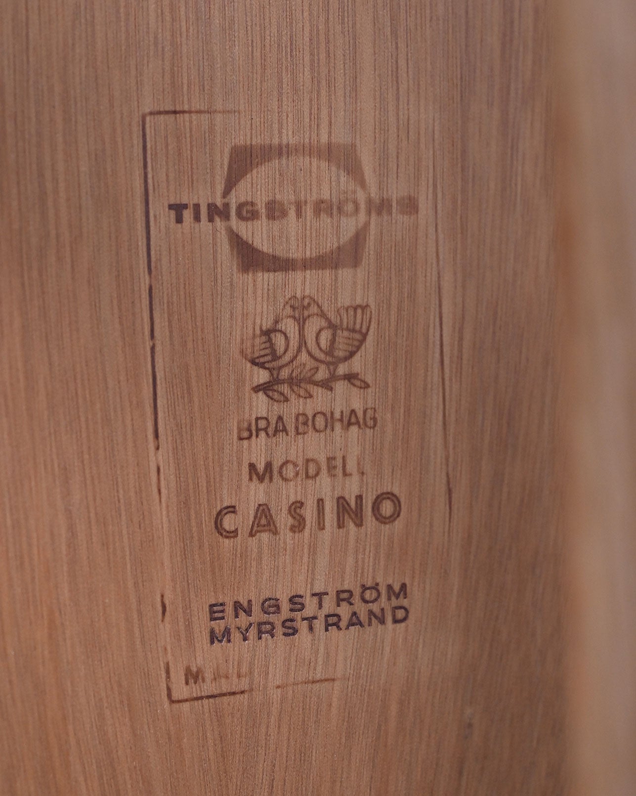 Tavolino "Casino" in rovere, Sven Engström e Gunnar Myrstrand per Tingströms, anni '60