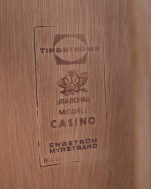Tavolino "Casino" in rovere, Sven Engström e Gunnar Myrstrand per Tingströms, anni '60