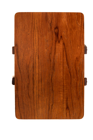 Tavolino a due livelli in teak e mogano, anni ’50