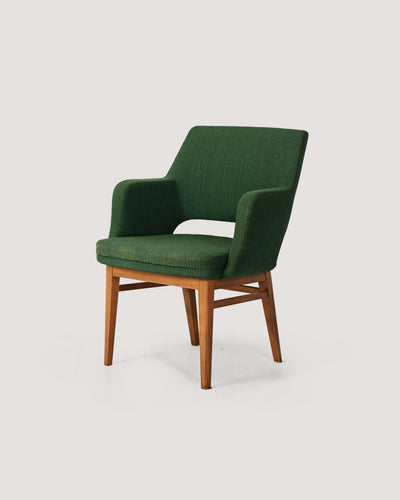 Poltroncina Oslosund di Kinnarps verde foresta anni ’50