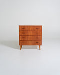 Cassettiera svedese in teak, anni ’60