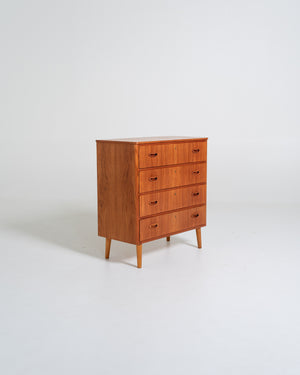 Cassettiera svedese in teak, anni ’60