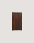 Comodino scandinavo in teak e legno scuro, anni '50