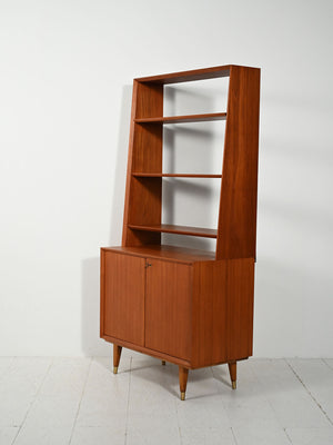 Libreria scandinava con cabinet, anni 50/60 4