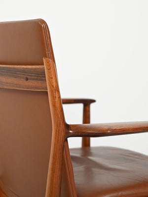 Coppia di poltrone "Ark" di Arne Vodder in pelle 12