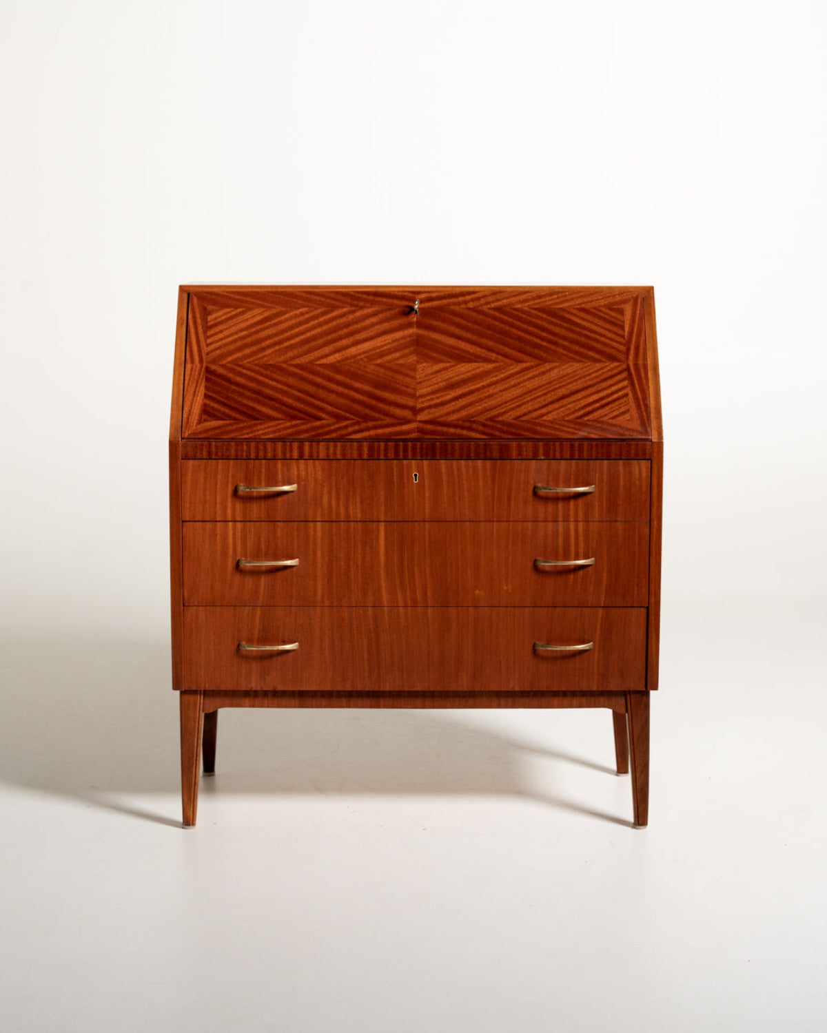 Secretaire scandinavo in mogano, anni ’60