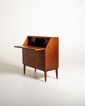 Secretaire scandinavo in mogano, anni ’60