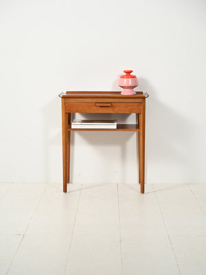 Comodino scandinavo in teak di Bertil Fridhagen