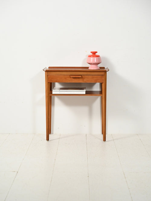 Comodino scandinavo in teak di Bertil Fridhagen
