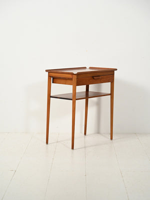 Comodino scandinavo in teak di Bertil Fridhagen 2