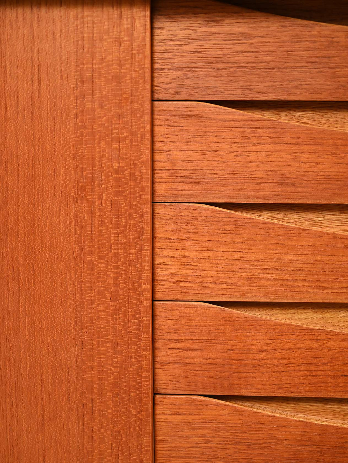 Sideboard con libreria in teak di Brantorps