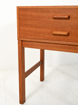 Comodino scandinavo in teak anni ’60 6