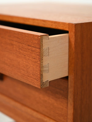 Comodino scandinavo in teak anni ’60 7
