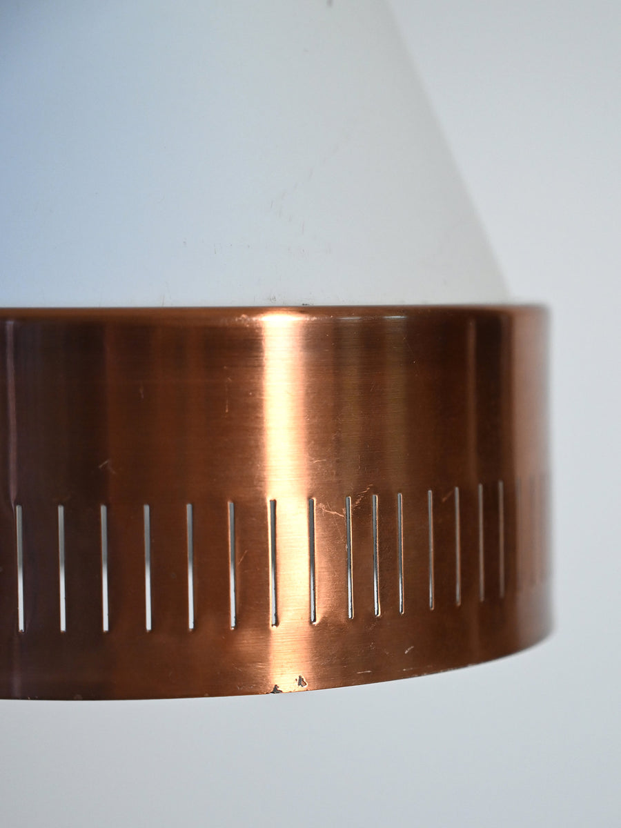 Lampada a sospensione scandinava con cerchio in rame