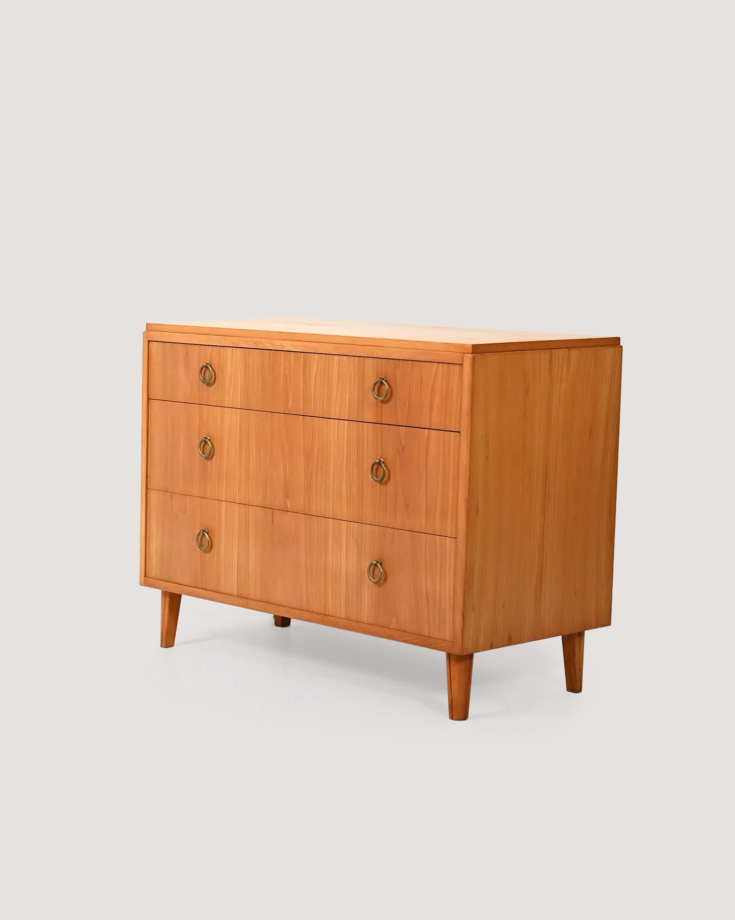 Cassettiera scandinava déco anni ’30–’40 in olmo