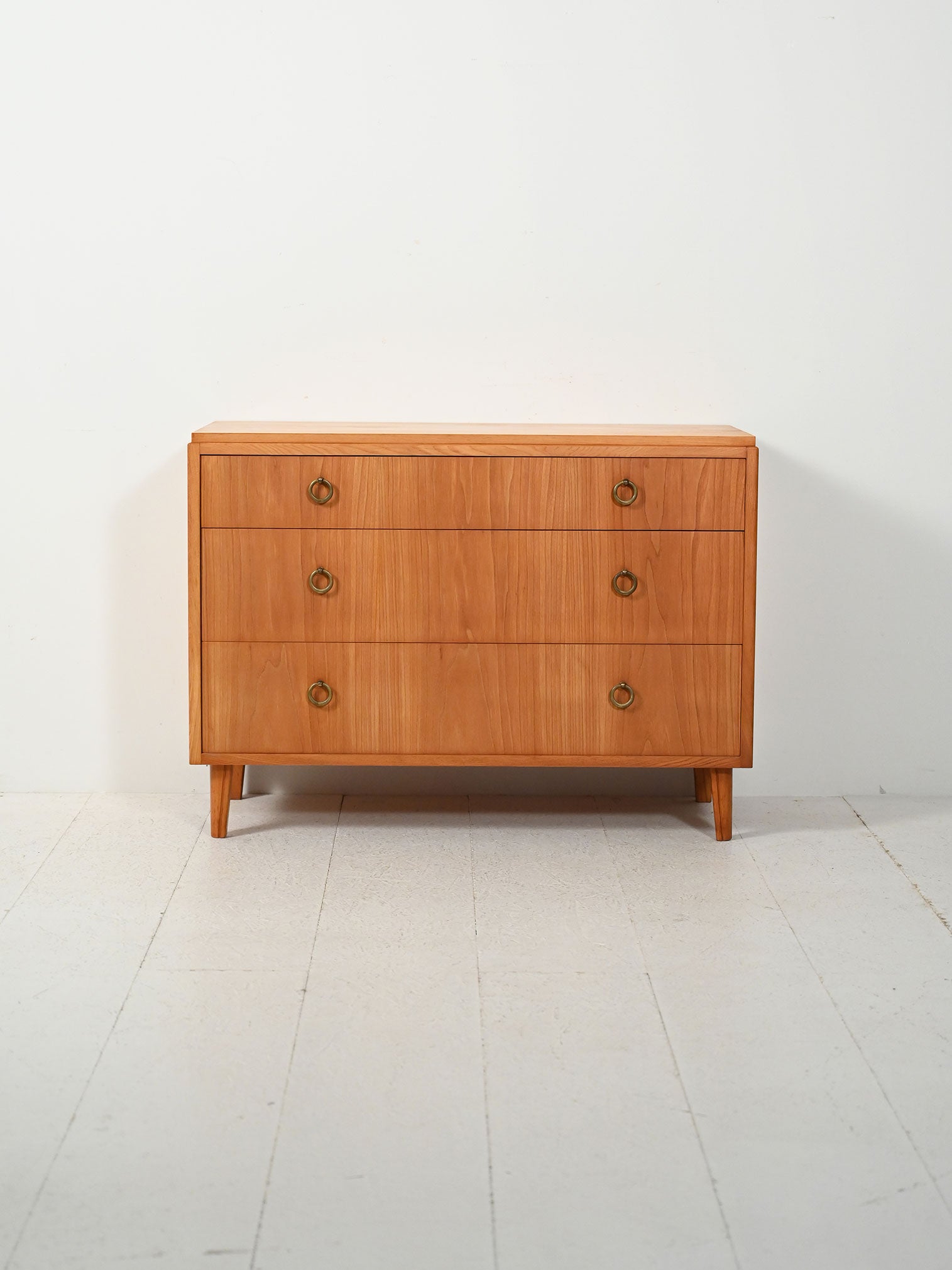 Cassettiera scandinava déco anni ’30–’40 in olmo 2