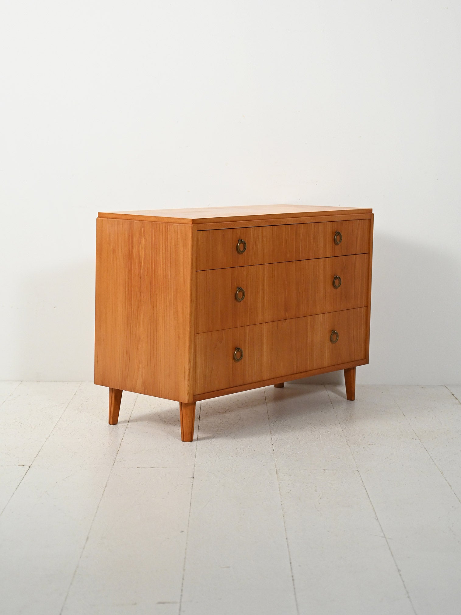 Cassettiera scandinava déco anni ’30–’40 in olmo 3