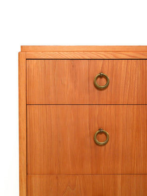 Cassettiera scandinava déco anni ’30–’40 in olmo 4