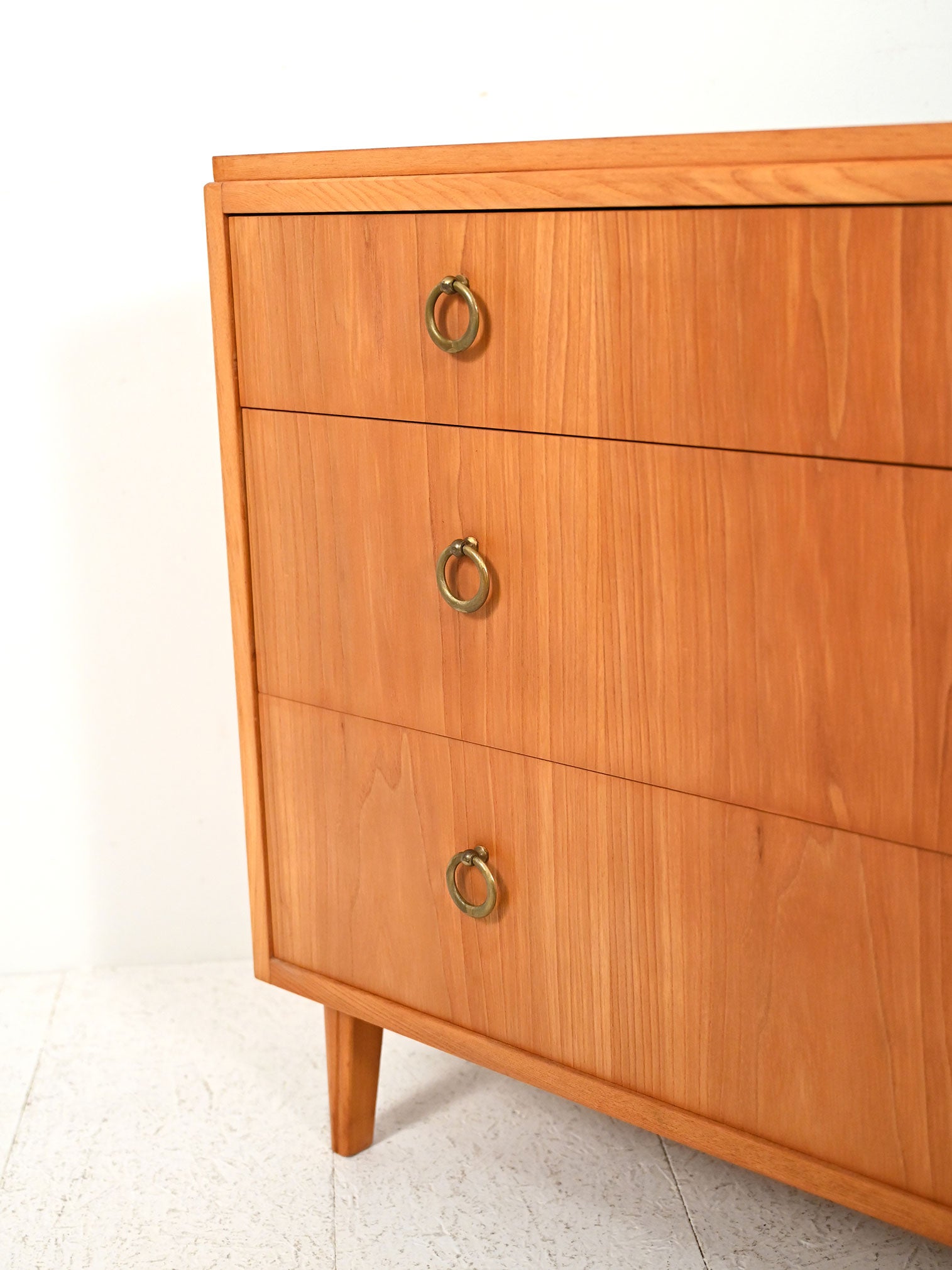 Cassettiera scandinava déco anni ’30–’40 in olmo 5