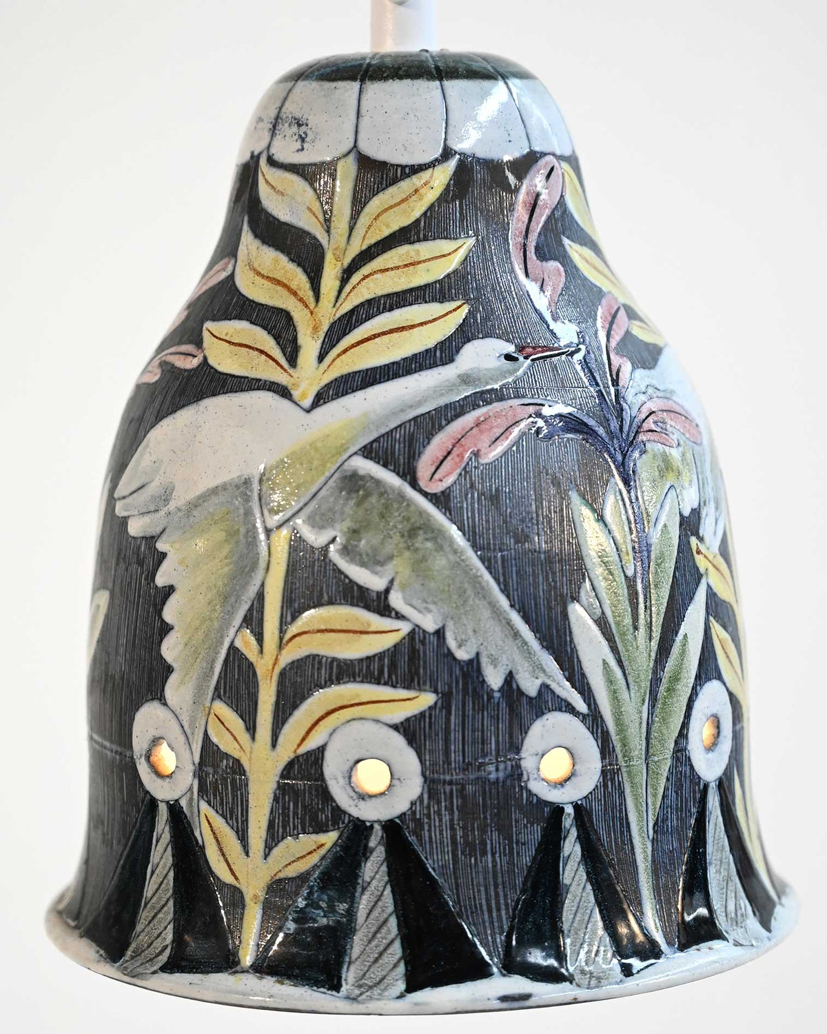 Coppia di lampade “Tilgmans” in gres smaltato, anni ’60
