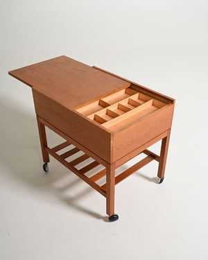 Carrello danese in teak, anni '60/'70