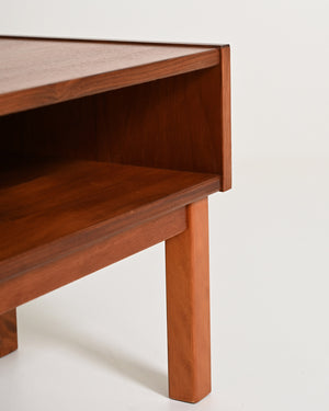 Tavolino rettangolare in teak, anni '60