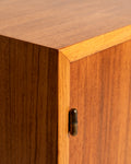 Highboard scandinavo in teak e rovere, anni ’60