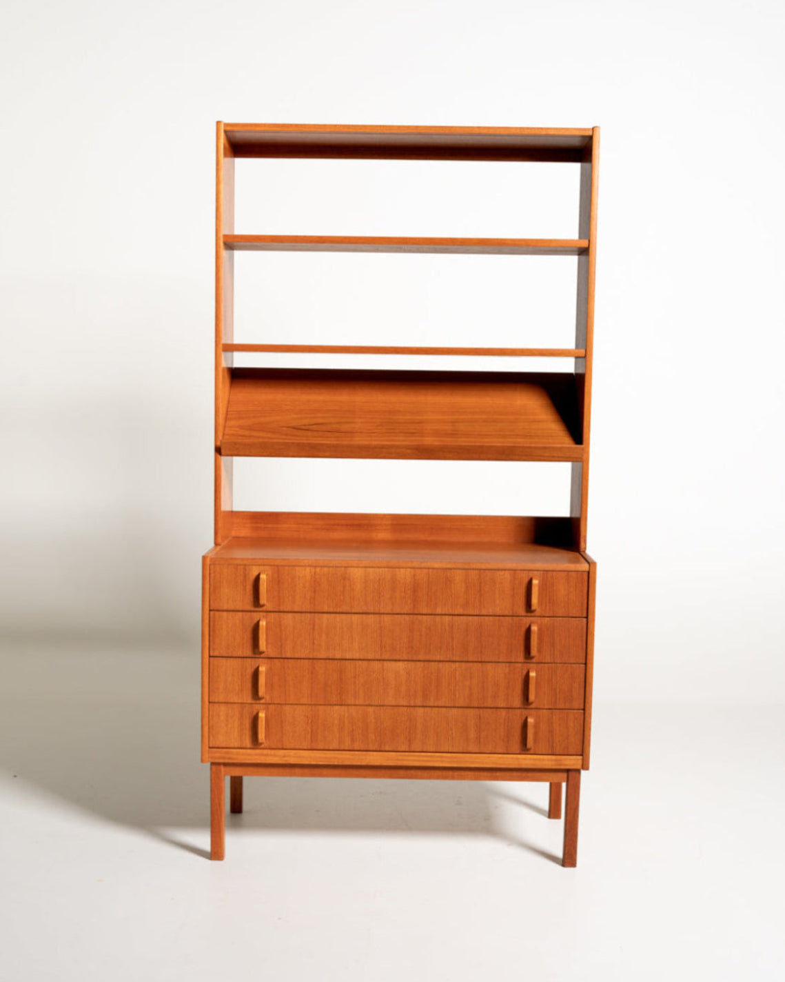 Libreria in teak di Bertil Fridhagen per Bodafors, anni ’50/’60
