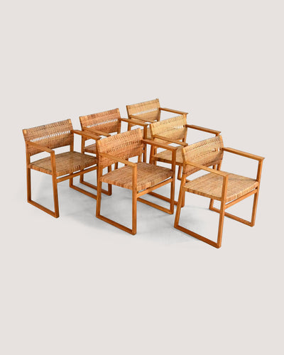 Sedie "modello BM62” di Børge Mogensen, anni ’50