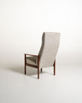 Poltrona scandinava da lettura in teak, anni ’60
