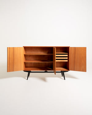 Highboard svedese “Casino” in teak, anni ’50