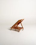 Carrello pieghevole in teak e rovere, Nybrofabriken, anni 50