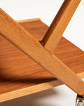 Carrello pieghevole in teak e rovere, Nybrofabriken, anni 50