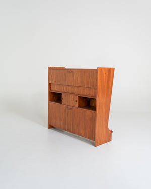 Mobile bar “SK661” in teak di Johannes Andersen per J. Skaaning & Søn, Danimarca, anni ’60
