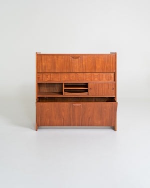 Mobile bar “SK661” in teak di Johannes Andersen per J. Skaaning & Søn, Danimarca, anni ’60