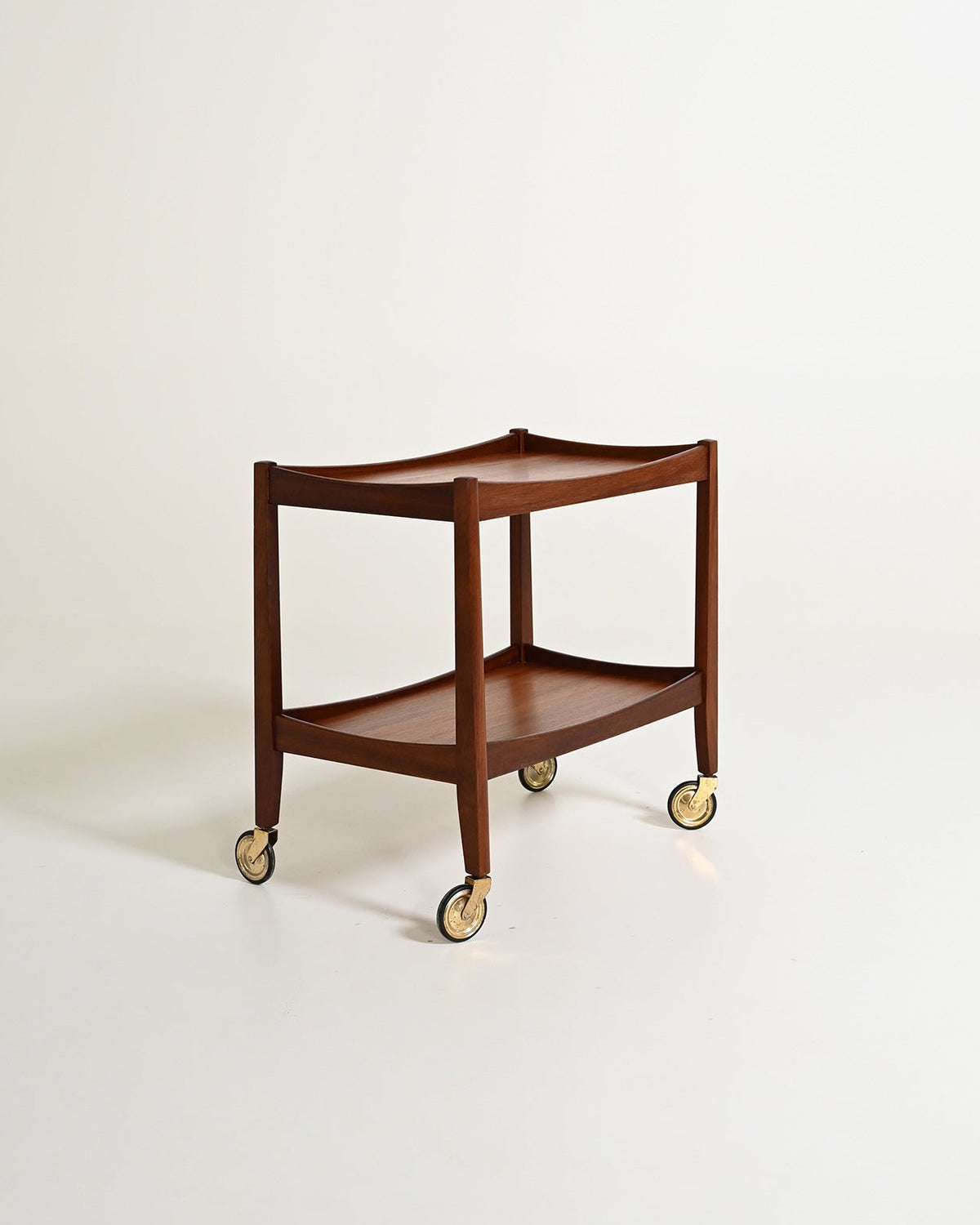Carrello scandinavo in teak, anni '60