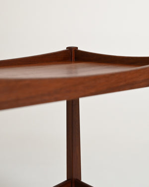 Carrello scandinavo in teak, anni '60