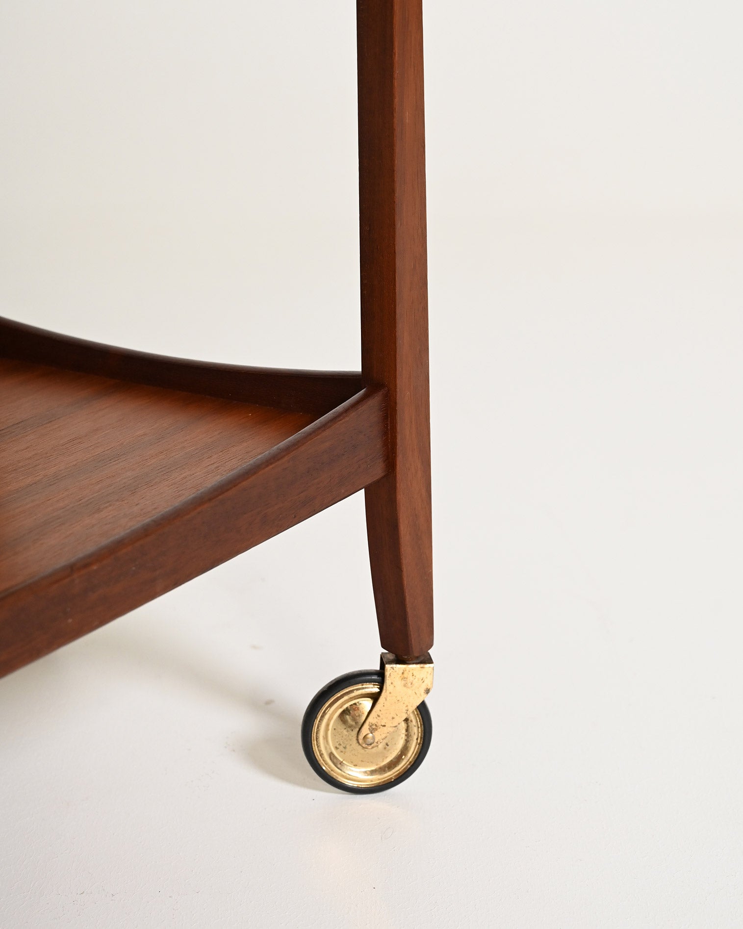 Carrello scandinavo in teak, anni '60