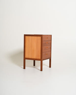 Piccola cassettiera scandinava in teak di Gillis Lundgren, anni '60