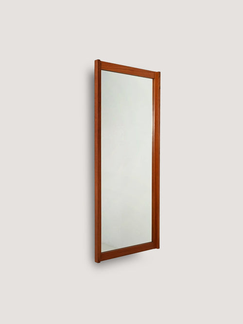 Specchio scandinavo in teak anni Sessanta