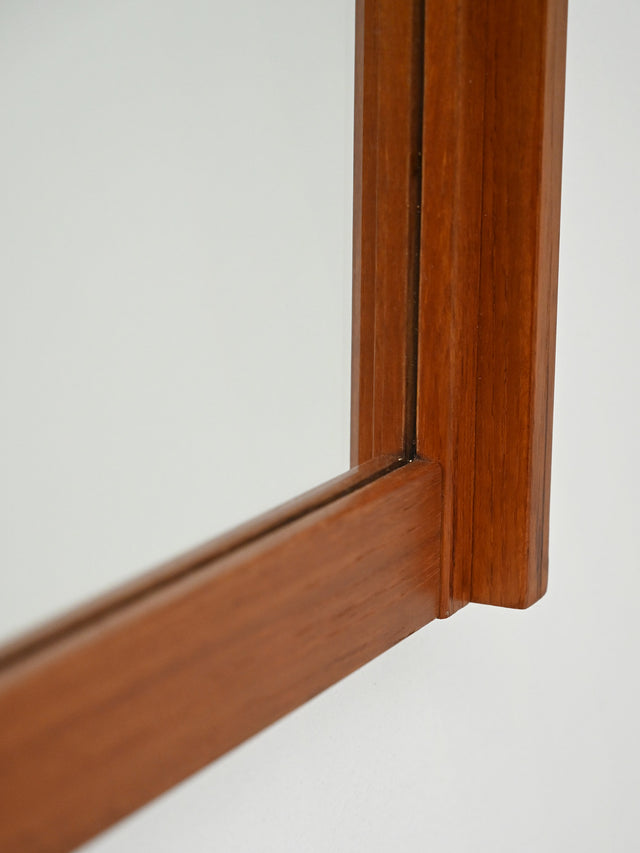Specchio scandinavo in teak anni Sessanta