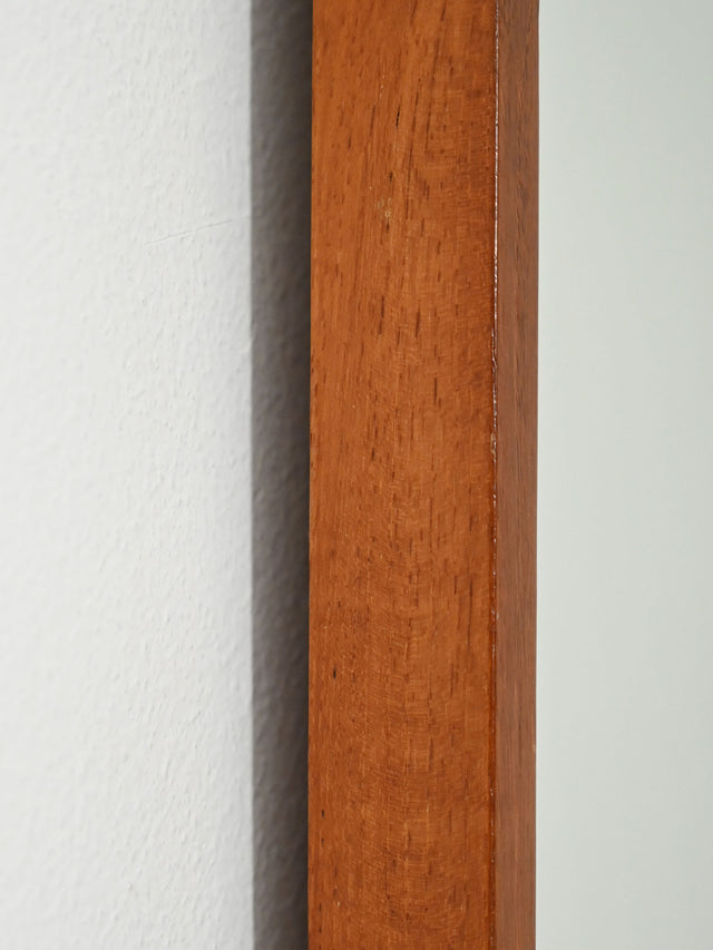 Specchio scandinavo in teak anni Sessanta