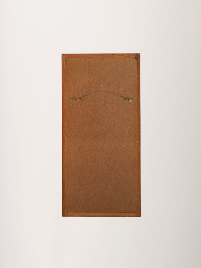 Specchio scandinavo in teak anni Sessanta