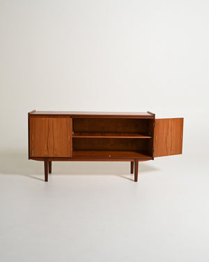 Sideboard scandinavo in teak con piano estraibile, anni '60